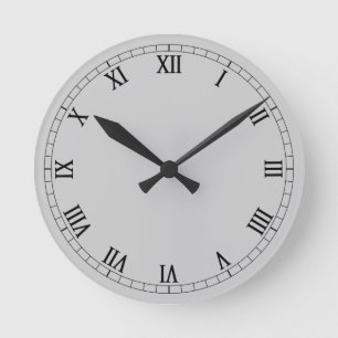 Classic Roman Numerals Round Clock