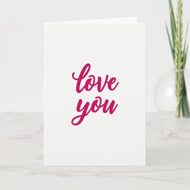 Classic Romantic Love Card (Front)