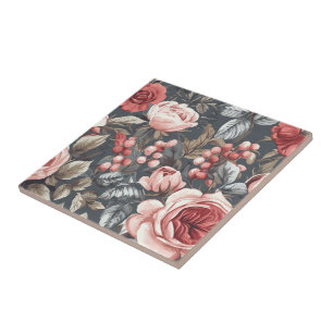 Classic Rose Ceramic Tiles For Cozy Interior