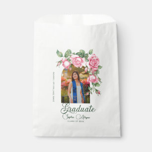 Classic Rose Flower Garden Photo Graduation Favour Bag