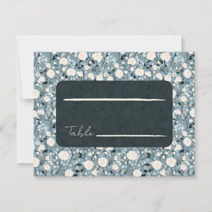 Classic Rose Flower Retro Wedding Place Card