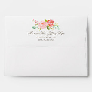 Classic Rose Garden Elegant Envelope