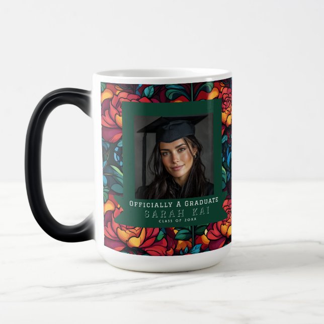 Classic Rose Pattern Certified Doctor Magic Mug (Left)