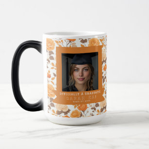 Classic Rose Print Commencement Exercise Magic Mug
