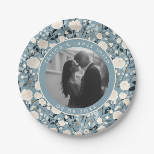Classic Rose Wedding Plates For Bachelorette Party