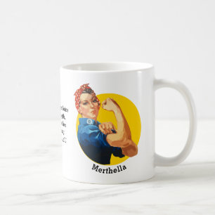 Classic ROSIE RIVETER Personalized Coffee Mug