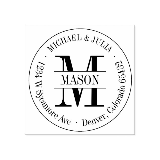 Classic Round Monogram Stamp (Imprint)