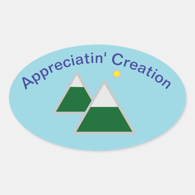Classic Round Nature Themed Stickers (Front)