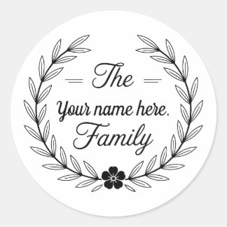 Classic round sticker