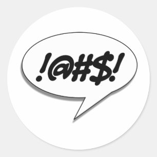 !@#$! CLASSIC ROUND STICKER