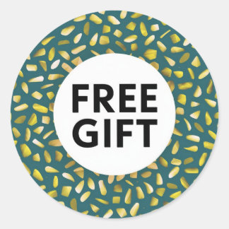 Classic Round Sticker Beautiful Free Gift design