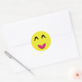 Classic Round Sticker/Emoticons Classic Round Sticker (Envelope)