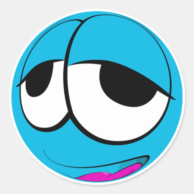 Classic Round Sticker/Emoticons Sticker (Front)