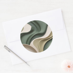 Classic round sticker in stylish graphic