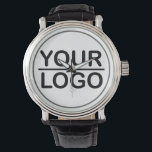 Classic round sticker with individual logo watch<br><div class="desc">Logo-logo watch</div>