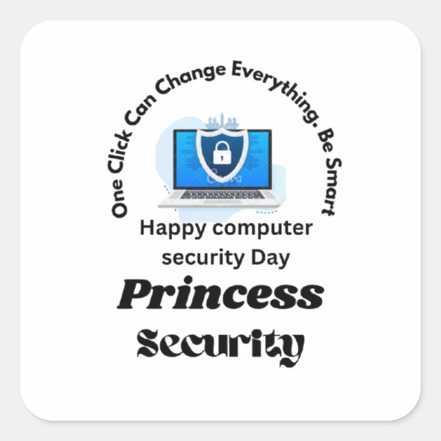 Classic Round Stickers GIFT COMPUTER SECURITY  DAY (Front)