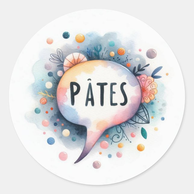 Classic Round Stickers (Pasta) (Front)