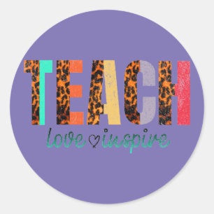 Classic Round Stickers school