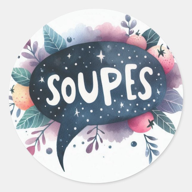 Classic Round Stickers (Soups) (Front)