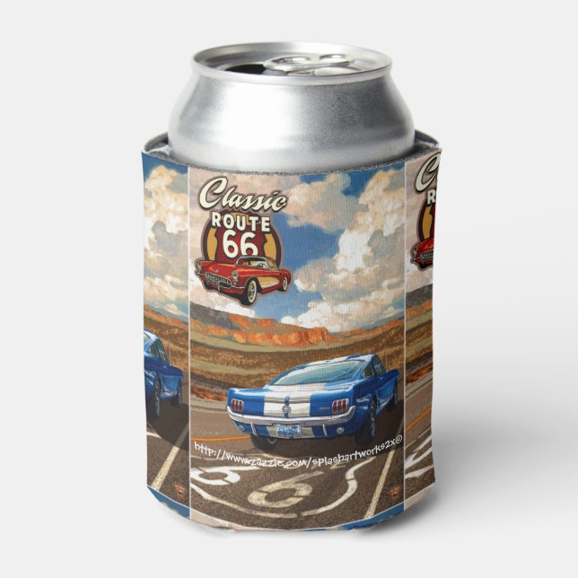 "Classic Route 66" Can Cooler (Can Front)