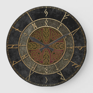 Classic Runes Large Clock