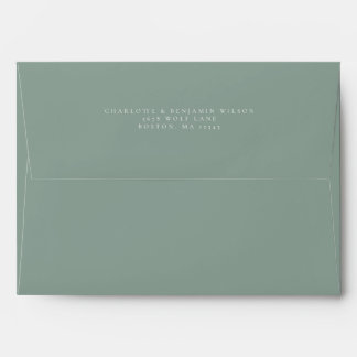 Classic Sage Green Classic A7 5x7 Envelope