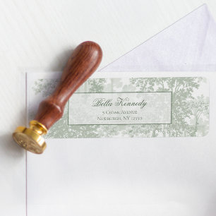 Classic Sage Green Landscape Toile Wedding