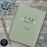 Classic Sage Green Monogram Office Planning Planner<br><div class="desc">A refined sage green monogram design created for professionals who appreciate timeless organization. This elegant classic aesthetic works beautifully for business planning, office scheduling, and everyday productivity. Personalize the monogram and year to create a sophisticated piece that elevates your workspace while keeping goals, meetings, and ideas organized. Ideal for entrepreneurs,...</div>