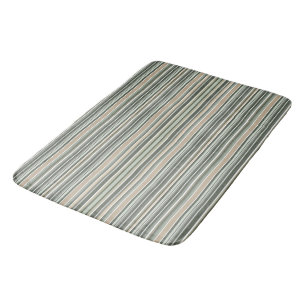 Classic Sage Stripes Bath Mat
