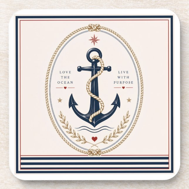 Classic Sailorcore Coaster (Front)