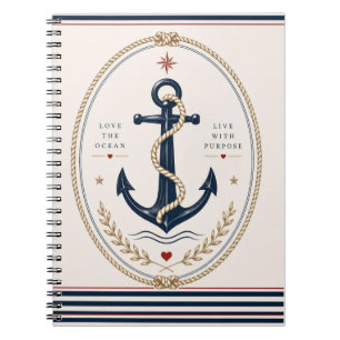 Classic Sailorcore Nautical Notepad Notebook
