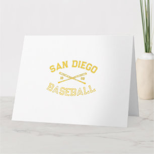 Classic San Diego California Baseball Fan Retro Vi Card