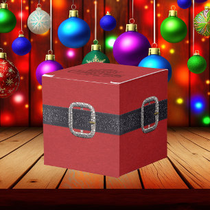 Classic Santa Claus Belt Merry Christmas Favor Box
