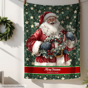 Classic Santa Claus Blanket in Trendy Colours