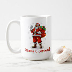 Classic Santa Claus bringing Christmas presents Coffee Mug