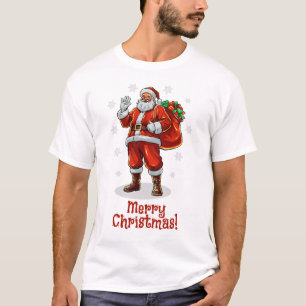 Classic Santa Claus bringing Christmas presents T-Shirt