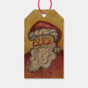Classic Santa Claus Christmas Gift Tags