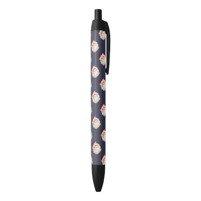 Classic Santa Claus Face Black Ink Pen (Bottom (Vertical))