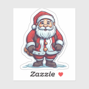 classic santa digital stickers