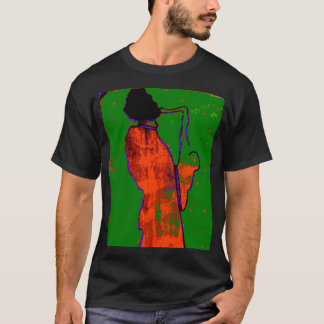 Classic saxman stained glass pattern tee