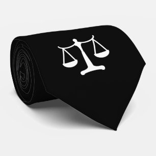 Classic Scales of Justice Law Tie