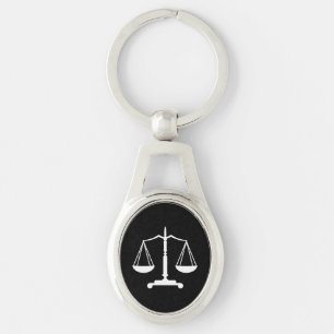 Classic Scales of Justice Lawyers Keychain