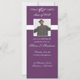 Classic School Graduation Invitations