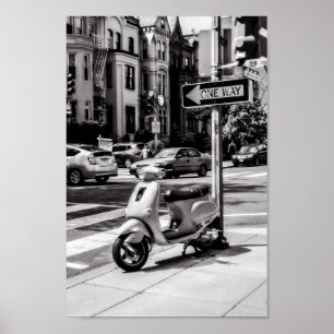 Classic Scooter Poster   New York USA