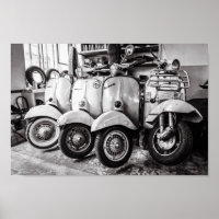 Classic Scooter Poster | Paris France