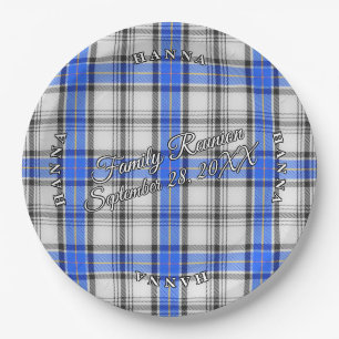 Classic Scots Clan Hannay Tartan Event Paper Plate