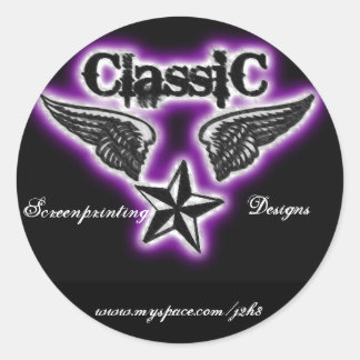 Classic screenprinting sticker