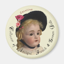Classic Script Antique Poupées Collector Magnet