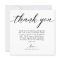 Classic Script Calligraphy Wedding Thank You Card