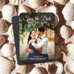 Classic Script Custom Photo Wedding Save The Date Magnet<br><div class="desc">Minimalist Classic Photo Save The Date Wedding Magnet 🌟✨ Timeless Elegance Collection: Modern Wedding & Anniversary Invitations ✨🌟 Celebrate the union of hearts with our "Timeless Elegance" collection – a captivating series of Modern Wedding and Anniversary Invitations that seamlessly blend minimalist design with the grace of calligraphy, creating an exquisite...</div>